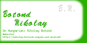 botond mikolay business card